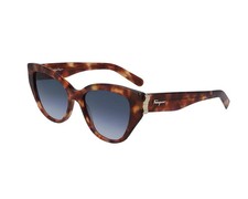 SALVATORE FERRAGAMO WOMEN'S SUNGLASSES GRADIENT LENSES 54-17-140 - HAVANA/GRAY