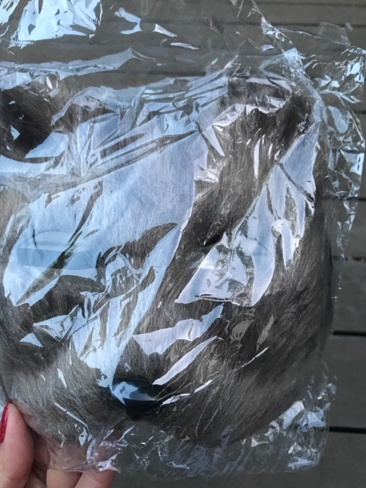 Adult Kids Animal Fluffy Fur Fox Wolf Halloween Fancy Face Mask Cover Dress up - Image 4 of 4