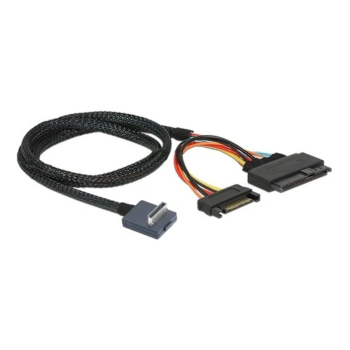 PCIE Oculink SFF-8611 4I 90 Degrees to U.2 SAS SFF 8639 NVMe SSD +15P 2988