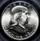 1950  FRANKLIN HALF DOLLAR PCGS MS 65 FULL BELL LINES FROSTED GLOWING WHITE