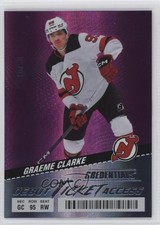 2024-25 Upper Deck Credentials Debut Ticket Access Pink 10/50 Graeme Clarke 1s10