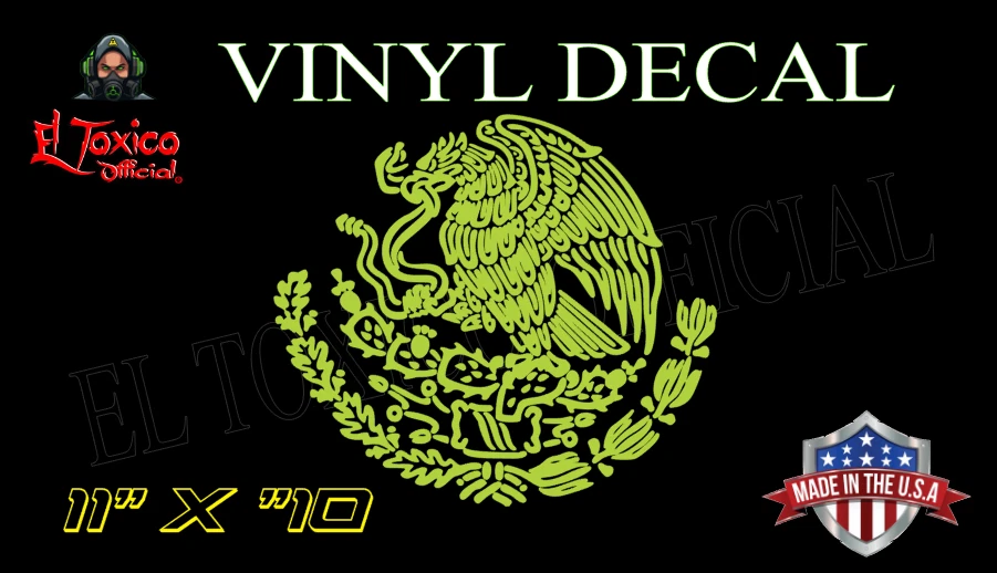Calcomanía Patriótica Águila Escudo Mexicana Exterior Vinilo Camión Coche Ventana Adhesivo Foto 3 de 4