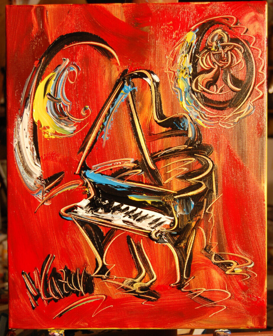 GRAND PIANO  Mark Kazav  Abstract Modern CANVAS Painting 5RG6HH