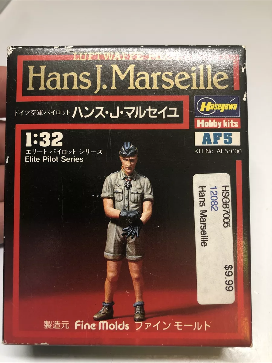 Hasegawa 1/32 scale Hans J Marseille Luftwaffe Pilot Figure Fine Molds
