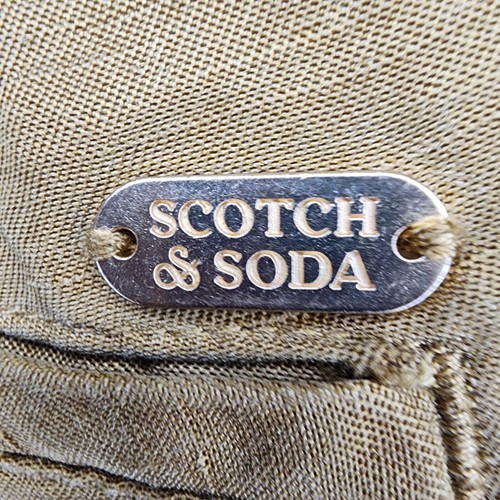 Scotch & Soda Shorts Womens Large Linen Blend Cuffed Coconut Shell Casual - Picture 7 of 9