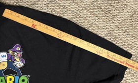 Super Mario Bros 2XL Graphic Shirt Black Nintendo Luigi Wario NES N64
