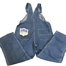 NEW BIG SMITH Overalls Dark Blue Denim Farm Jean 44 X 30 Relaxed Fit With Tags