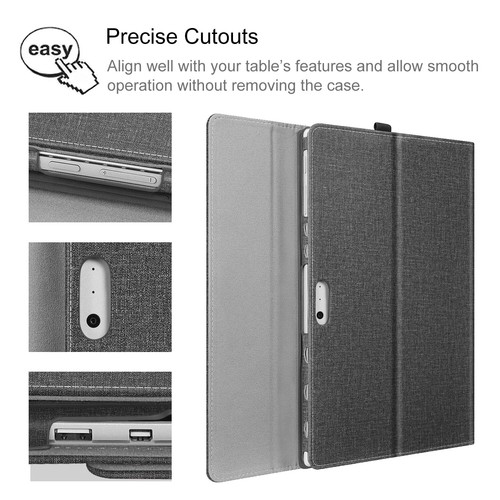 For Microsoft Surface Pro 7 / Pro 6 / Pro 5 / 4 / 3 Case Portfolio Stand Cover - Picture 5 of 20