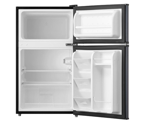 Arctic King 3.2 Cu ft Two Door Mini Fridge with Freezer, Stainless Steel, E-Star - Picture 5 of 20