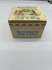 Royal Doulton Bunnykins Double Handle Hug a Mug Cup Vintage Bone China w/box