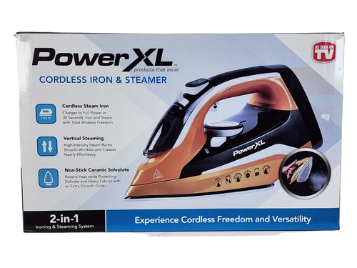 power xl 2 in 1 cordless iron & steamer