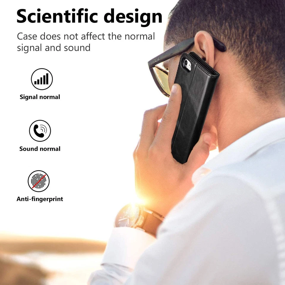 Cover a Portafoglio per Apple iPhone 7 / 8 / SE 2020 Libro Calamita Silicone - Immagine 4 di 4