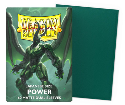 Dragon Shield Japanese Size Sleeves - Power (60 Matte Dual Kartenhüllen) NEU&OVP