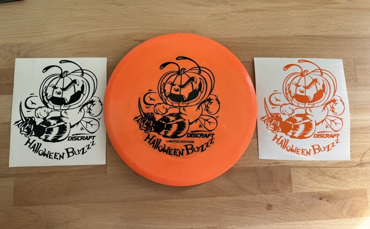 Discraft Halloween Buzzz Pumpkinhead Vinyl Die Cut Sticker Decal