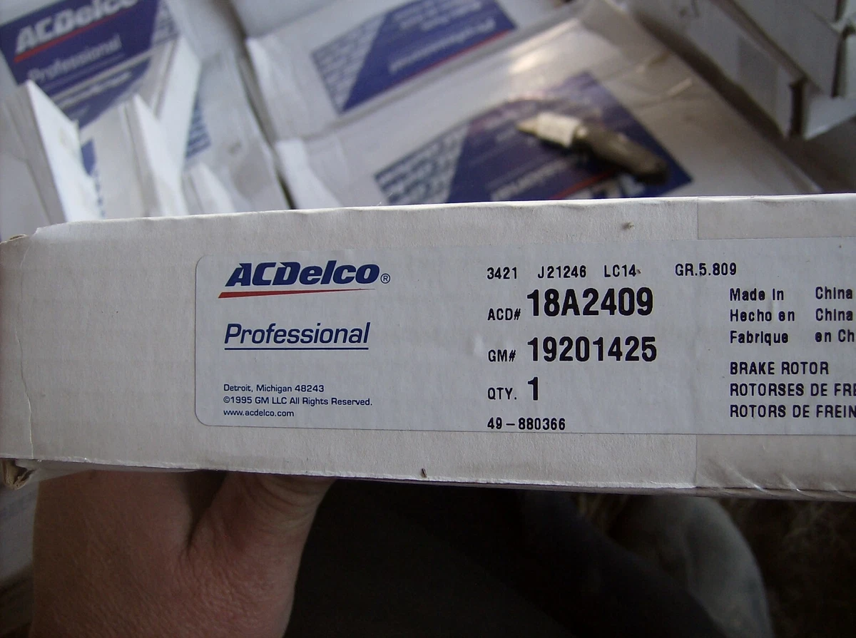 GENUINE GM ACDELCO 19201425 BRAKE ROTOR | eBay