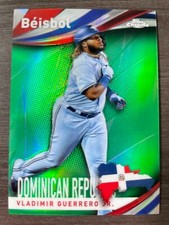 2021 Topps Chrome Vladimir Guerrero Jr. #B-6 Beisbol Green Refractor serial /99
