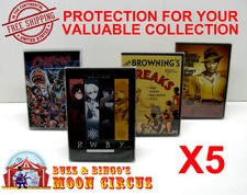 5x DVD STANDARD CASE SIZE DV1 -CLEAR PLASTIC PROTECTIVE BOX PROTECTOR SLEEVE