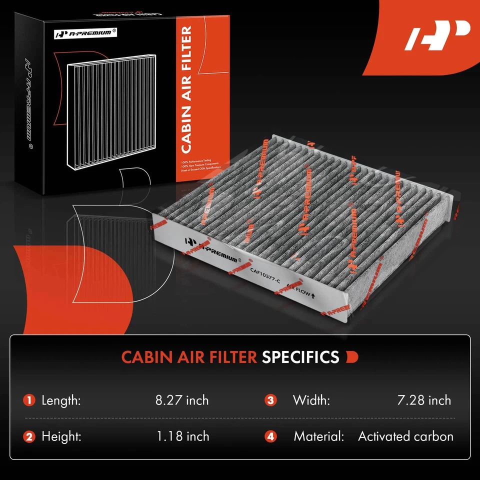 1x Filtro de aire de cabina de carbón activado para Saab 9-2X 2005-2006 Impreza 2002-2007 Foto 2 de 4