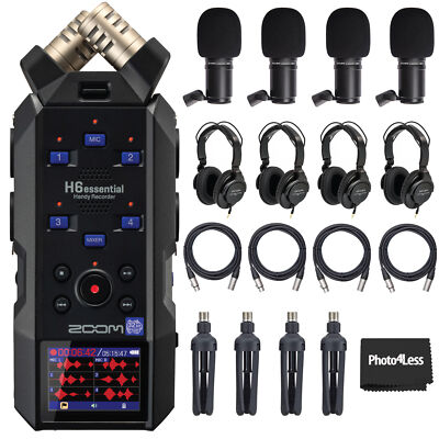 Zoom H6essential 6-Track 32-Bit Float Portable Audio Recorder