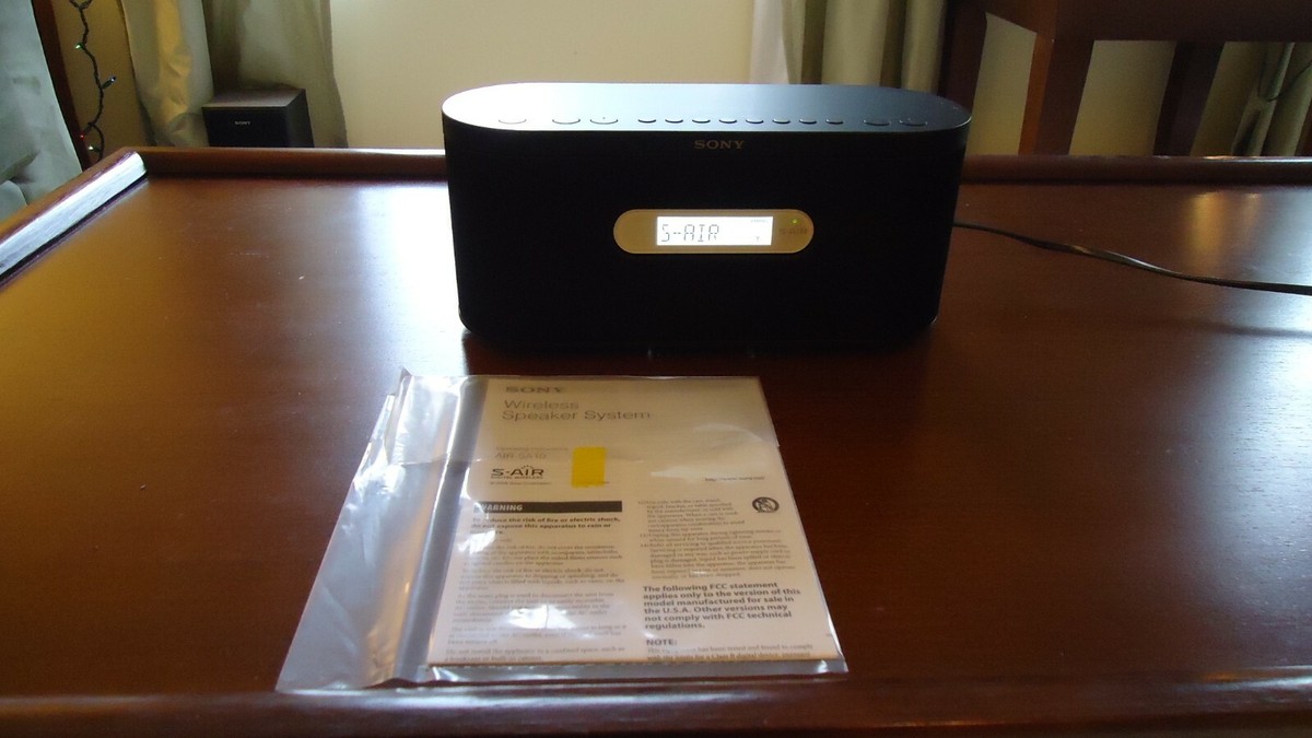 Sony S-Air Wireless Speaker System AIR-SA10 27242726109|