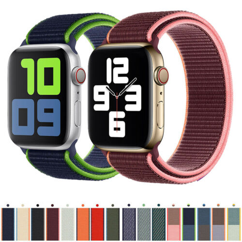 Watch Band Strap Nylon Sport Loop For Apple Ultra 8 7 6 5 4 3 SE Series 38-49mm