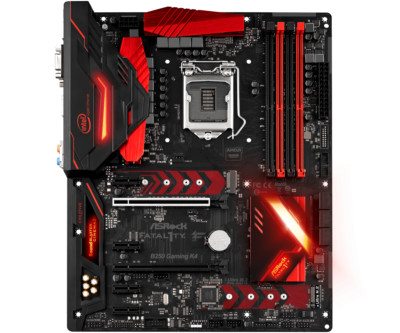 FOR ASRock FATAL1TY B250 Gaming K4 HDMI DVI-D D-Sub LGA1151 Motherboard Test OK