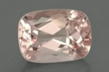 ROSE QUARTZ 8 x 6 MM CUSHION CUT ALL NATURAL