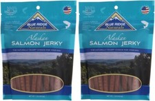Blue Ridge Naturals 2 Pack of Alaskan Salmon Jerky 1 Pound Pack 2 