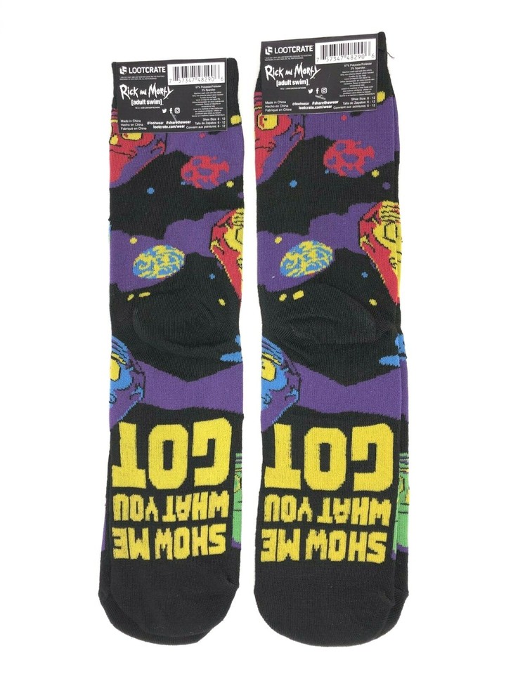 2-pairs-rick-and-morty-socks-lootcrate-exclusive-crew-socks-adult-size