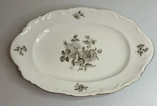 Vtg Platter Mitterteich Bavaria 15"x10" “Charming Barbara” Made In Germany