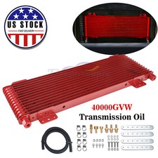 Max 40000 40k Gvw Transmission Performance Oil Cooler Red Heavy Duty 47391