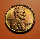 1944 P LINCOLN WHEAT PENNY UNC TONING #C132