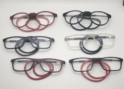 Click silicone Magnetic Front Reading Glasses . 1.00, 1.50, 3.00, 3.50. 