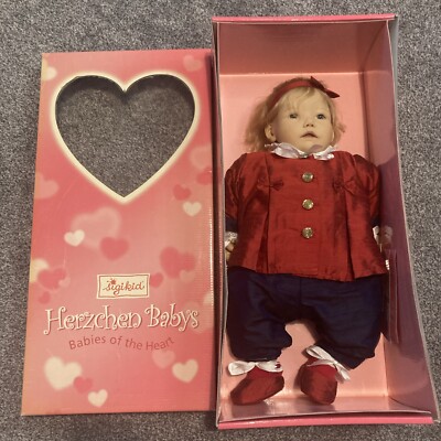 Sigikid Alina De Lange Puppe Limited Edition 31 / 600 selten verpackt Herzchen Baby s