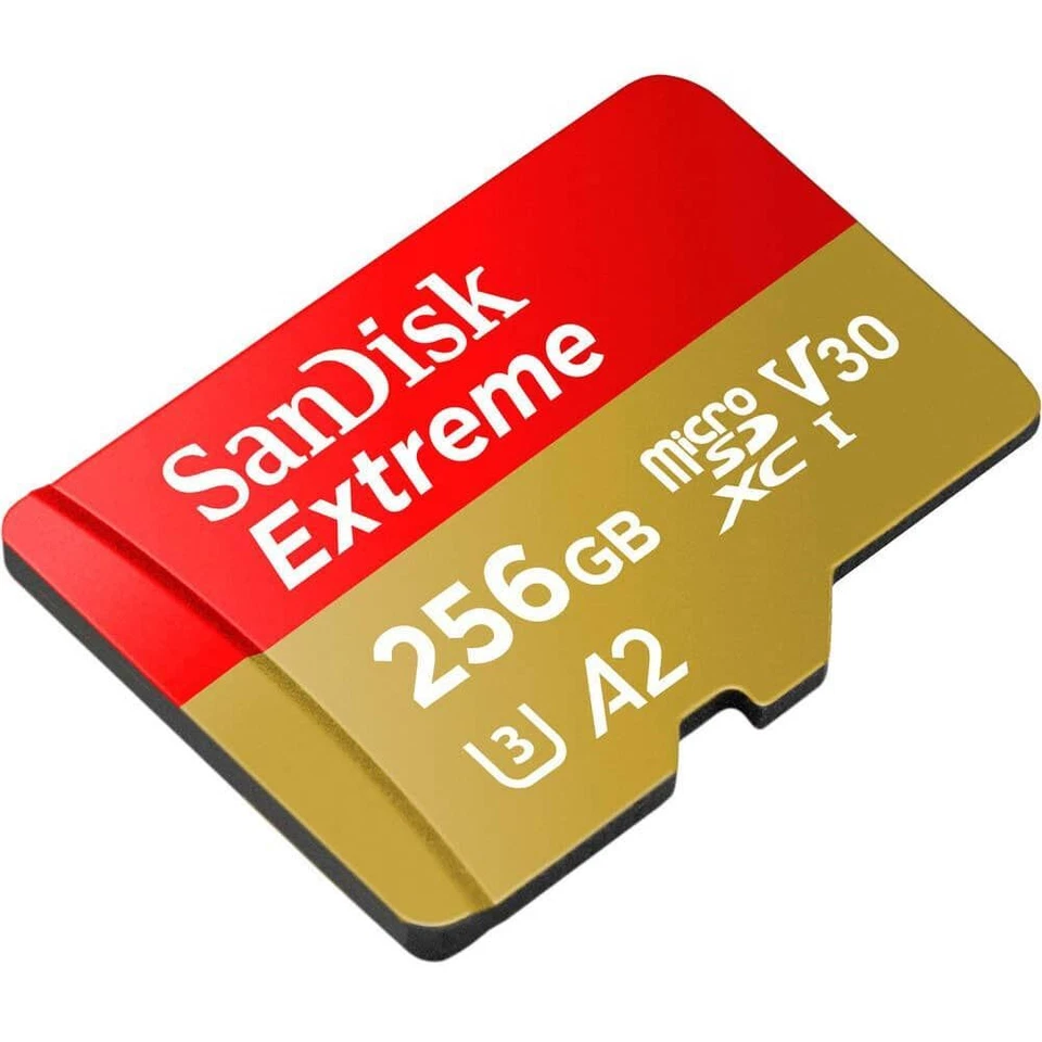 SanDisk Extreme microSDXC 190MB/s UHSI U3 V30 with Adapter 256GB  SDSQXAV-256G - Image 2 of 4