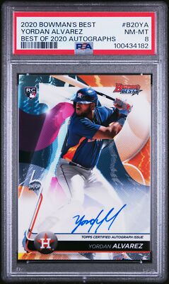 2020 Bowman's Best - Best of 2020 Autographs Yordan Alvarez #B20