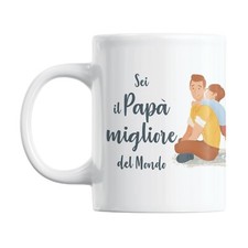 Gesar Tazza Festa del Papà - Migliore papà del mondo- Frasi Originali Divertenti