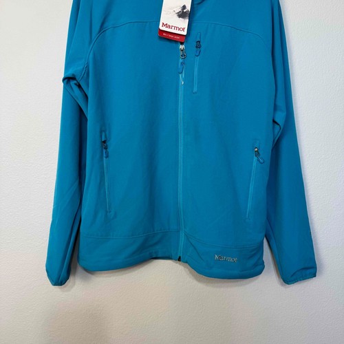 Marmot Women's Tempo Jacket M3 Softshell Breathable Water Repellent Blue Sea L - Picture 3 of 16