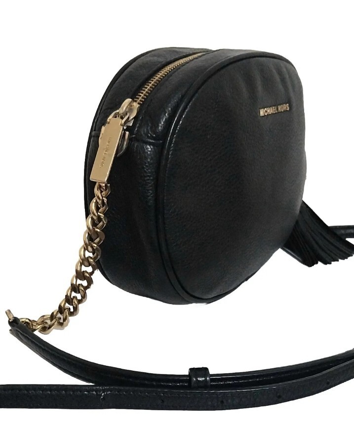 Michael Kors Black Leather Small Crossbody Bag eBay