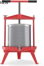 EJWOX Fruit Wine Press 3.69 Gal - Heavy-duty T-Handle & Cross-beam, Juice Maker