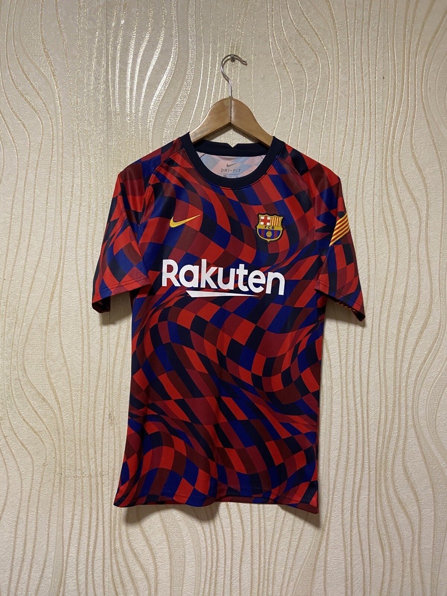 BARCELONA 2020 2021 PRE MATCH TRAINING SHIRT JERSEY NIKE CD5812