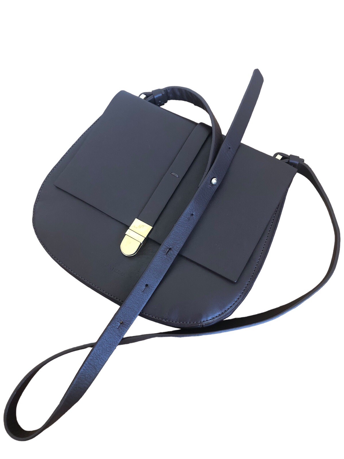 LIA NUMA Genuine Leather Made In Italy Brown Crossbod… Gem