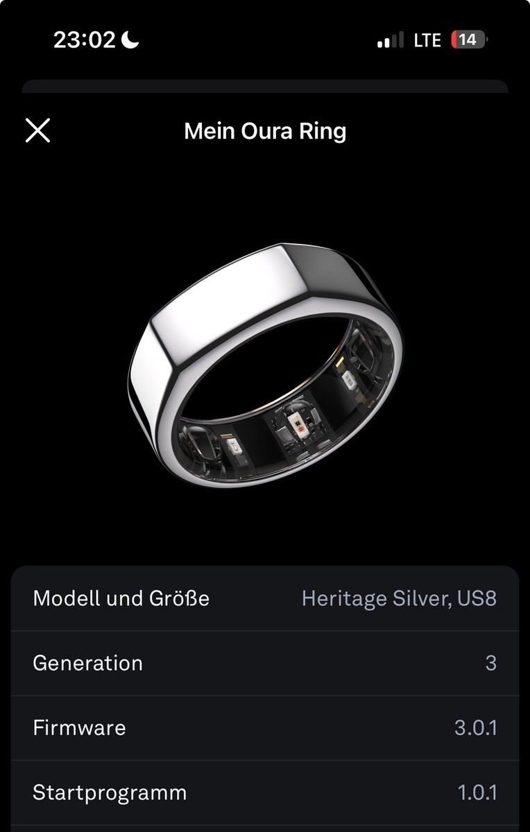 Oura Ring Gen 3 (Größe 7 Heritage Silber 6430060151321 | eBay.de