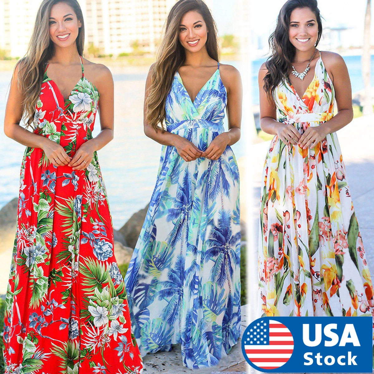 womens floral maxi dress