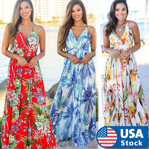 Maxi Dresses Boho Sundress | eBay