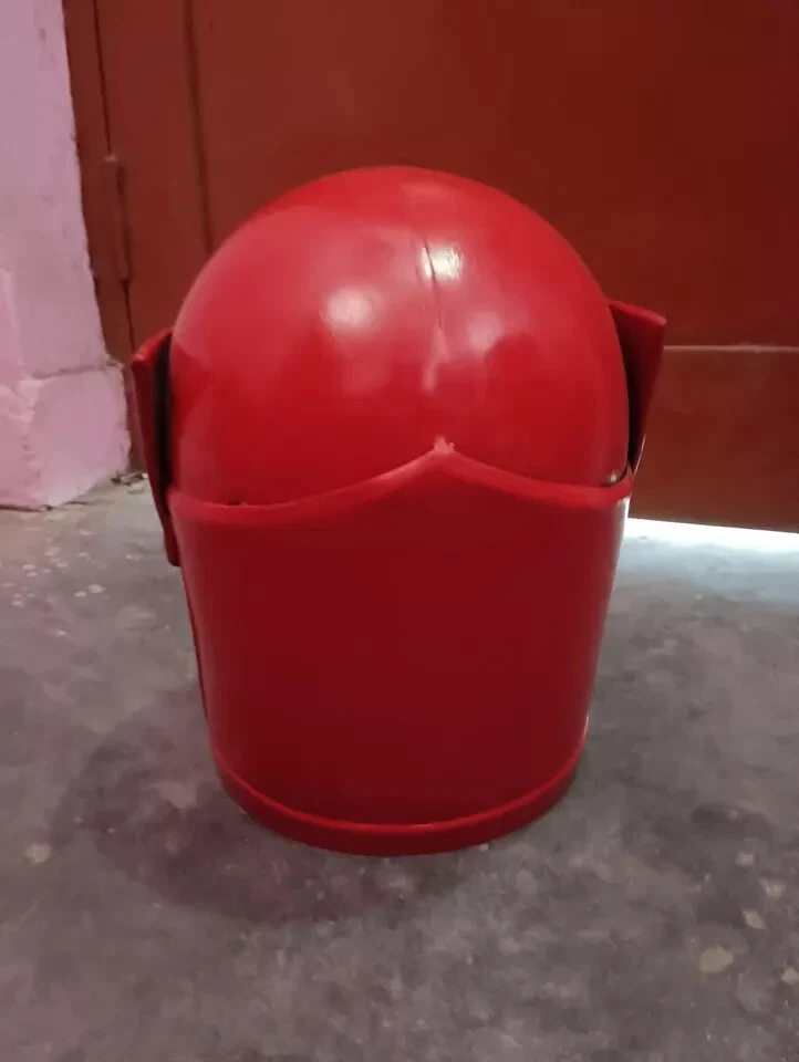 Deadpool Full Head Helmet Cosplay Adult Costume Red Helmet Party Fan Made - Image 3 of 4