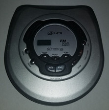VINTAGE GPX 60 Second ESP CD Player w/ FM Scan Radio CDPR4004-N Tested