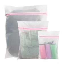 3/PK Suit for Sorting &Washing Clothes Wash Bag Mesh Laundry Bag for Delicates