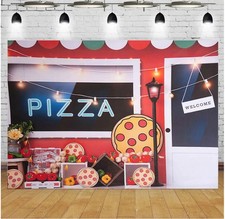 Pizza Birthday PartyPhotography Background Kids Cooking Baby Shower Portrait ...