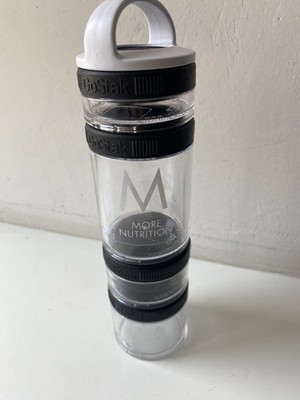 GoStak Blender Bottle More Nutrition Containers 4 Stöckig Für Proteinpulver Neu